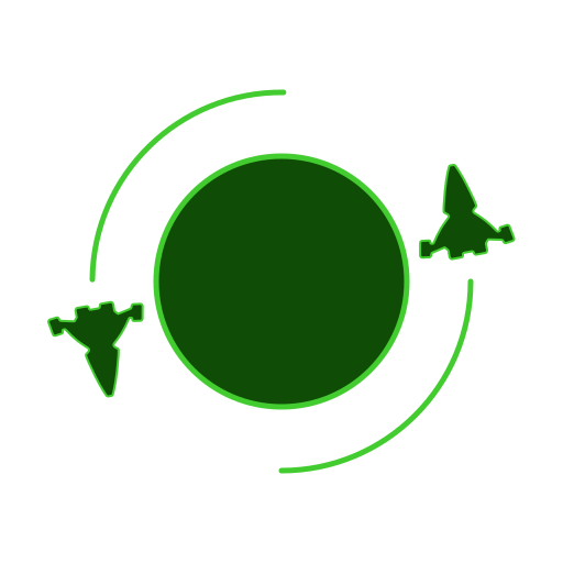 Fleet, orbit, planet, ship, spaceship icon