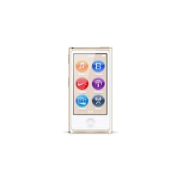 Apple, gold, ipod, nano, product icon