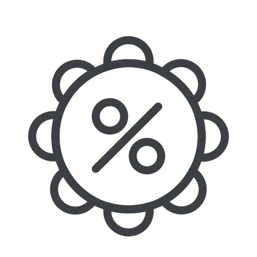 Label, discount, price, percent, shop, ecommerce, business icon