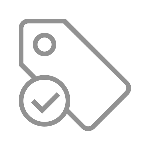 Checked, tag icon