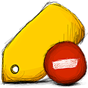 Tag, delete icon