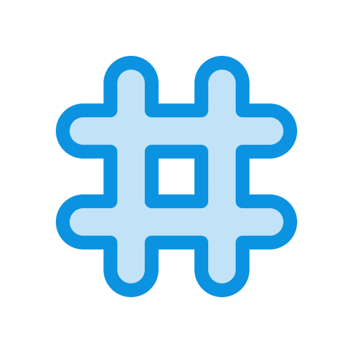 Tag, tweet, follow, hashtag icon