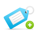 Add, tag icon