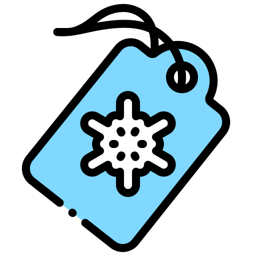 Label, price, snowflake, tag icon