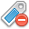 Tag, blue, delete icon