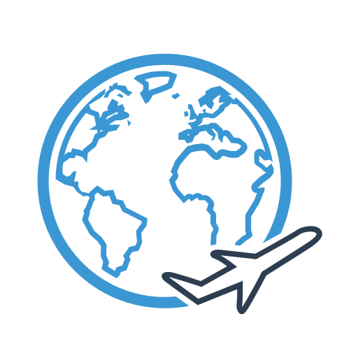 Earth, planet, transport, travel icon