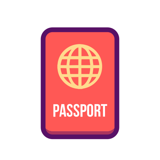 Document, holiday, outline, passport, transport, transportation, travel icon
