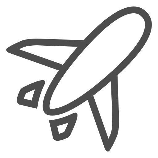 Air, airplane, clouds, plane, sky, sun, transport icon