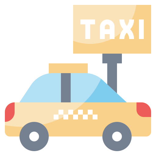 Automobile, cab, car, taxi, transportation, vehicle icon