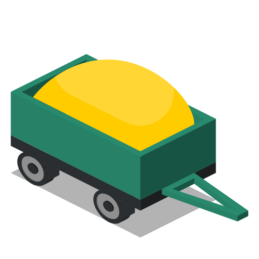 Farm, rural, trailer, vehicle icon