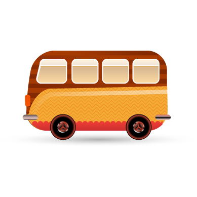 Bus, car, transportation, van, vehicle icon
