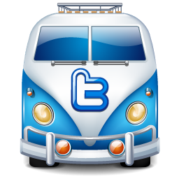 Car, twitter, van icon