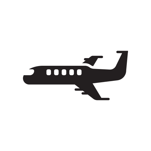 Air, airplane, dotted, flight, jet, jetliner, plane icon