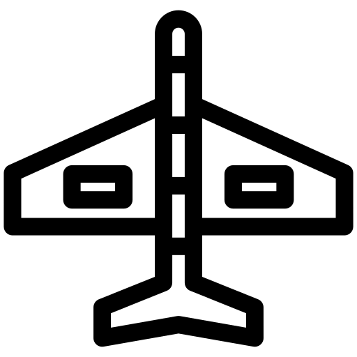 Plane, airplane, travel, aircraft, transportation, flight icon