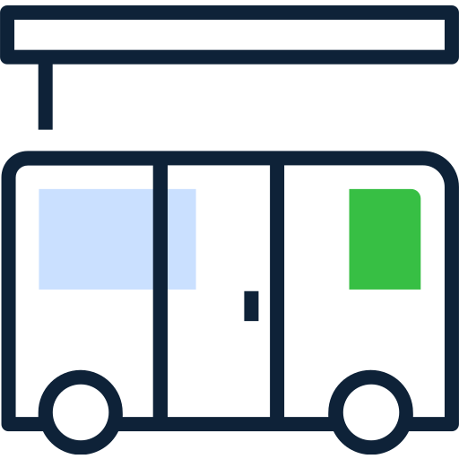 Bus, transport, vehicle, travel, transportation icon