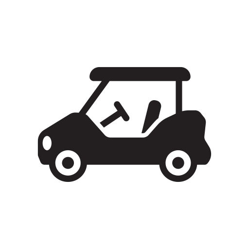 Car, cart, course, gold, golf, golfer, golfing icon