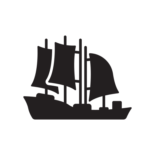 Boat, sail, schooner, ship, transport, water, yacht icon