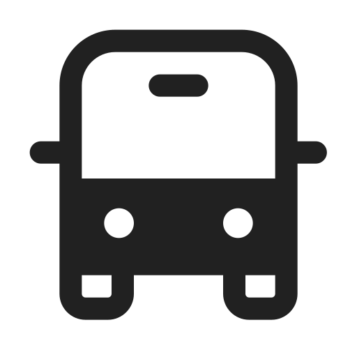 Ic, fluent, vehicle, bus, filled icon