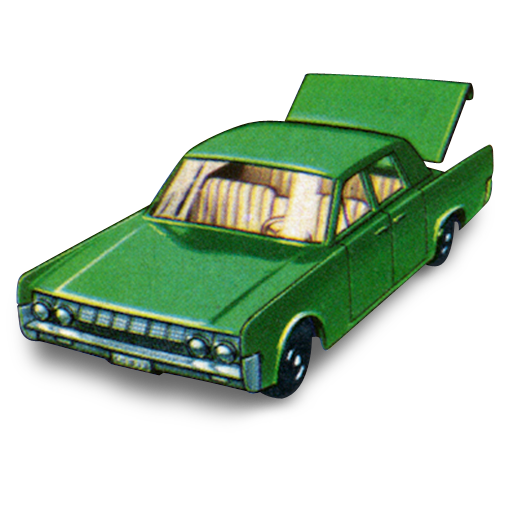 Car, boot, continental, lincoln, open, with icon