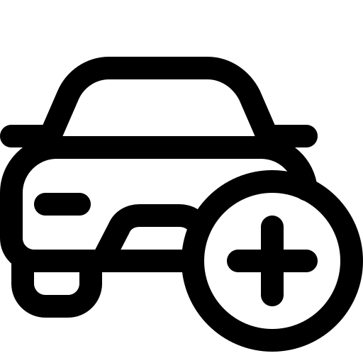 Add, and, car, plus, transport, travel, vehicles icon