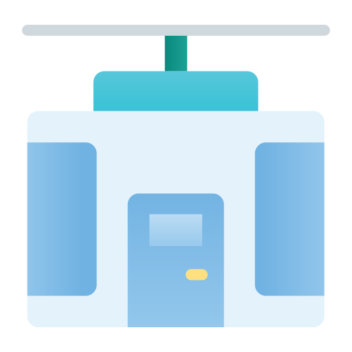 Winter, cable, car icon