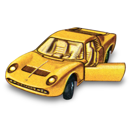 Car, miura, lamborghini icon