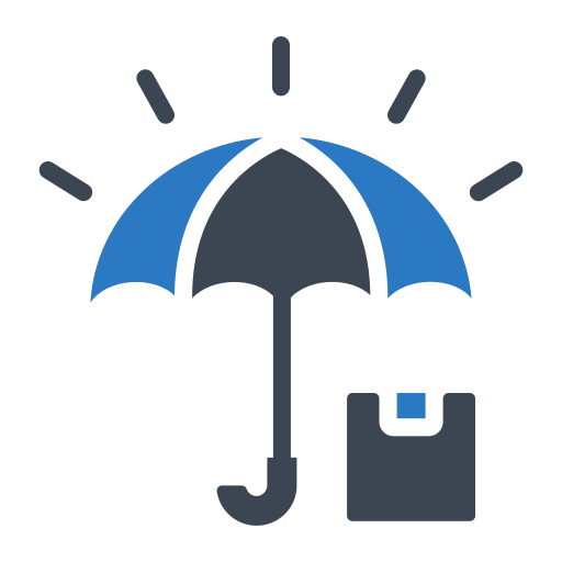Lock, protect, security, shield, umbrella icon