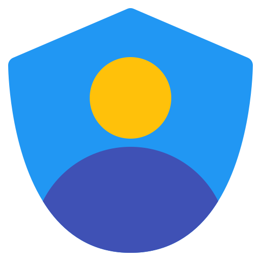 Person, protection, security, shield, user icon