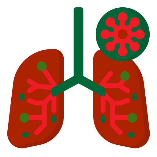 Corona, coronavirus, covid19, lung, virus icon