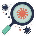 Disease,Magnifier,Research,Scan,Virus