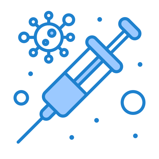 Flu, protection, vaccine, virus icon