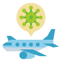 Airplane,Pandemic,Spread,Transportation,Virus
