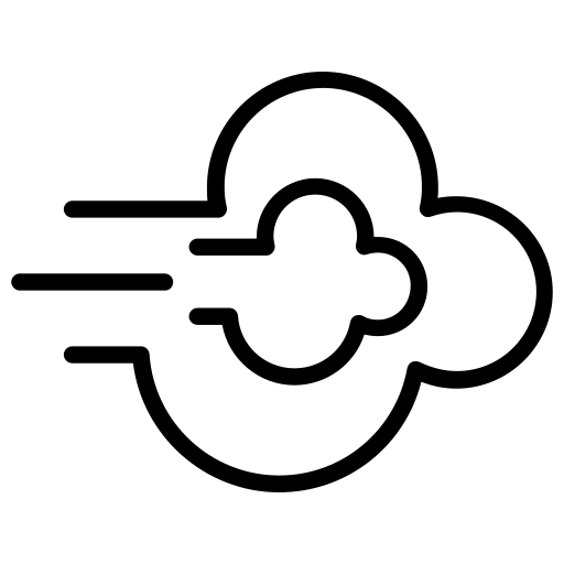 Cough, fart, gas, virus icon
