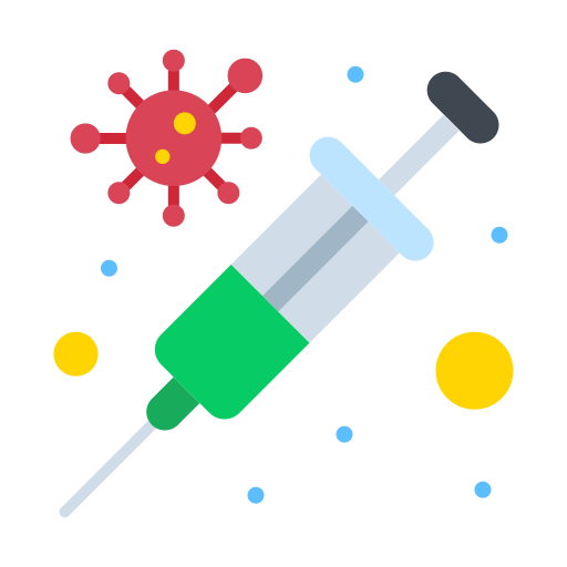 Flu, protection, vaccine, virus icon