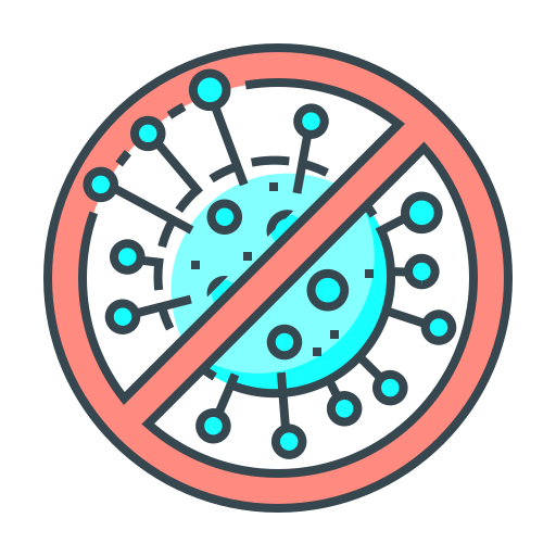 Coronavirus, covid, stop, virus icon
