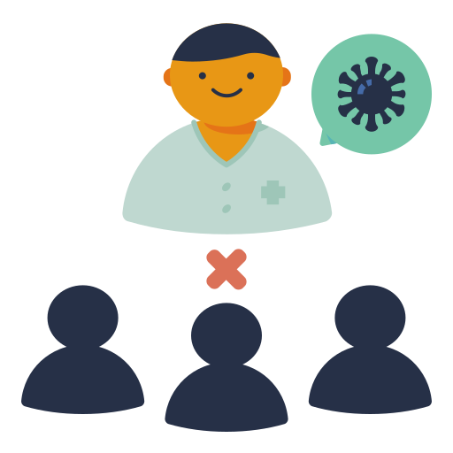 Infect, infection, patient, spread, virus icon