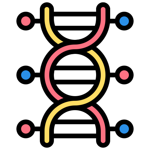 Dna, genome, molecule, rna, virus icon