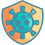 Covid-19 Coronavirus Protection or Prevention Fill icon 64x64