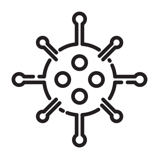 Bacteria, bug, malware, virus icon