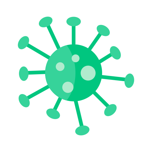 Bacteria, coronavirus, covid, virus icon