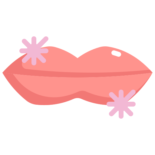 Bacteria, health, lip, mouth, transmission, virus icon