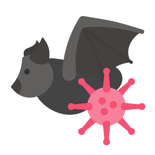 Bacteria, bat, coronavirus, outbreak, pandemic, virus icon