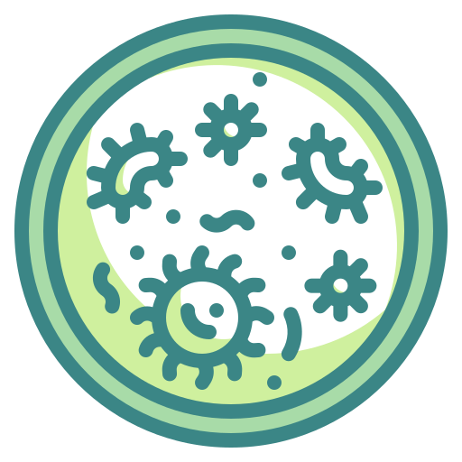 Bacteria, cell, dish, lab, microorganism, petri, virus icon