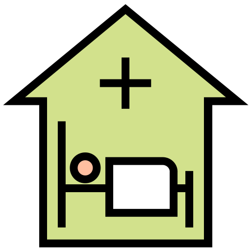 Bed, corona, coronavirus, hospital, treatment, virus icon