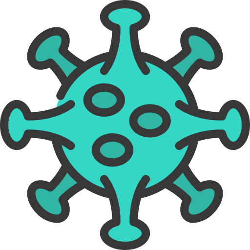 Bacteria, coronavirus, disease, illness, infection, virus icon