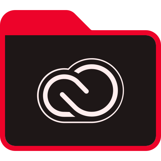 Adobe, cloud, creative, folder icon