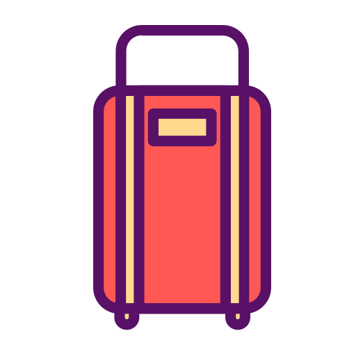 Bag, luggage, lungage, outline, suitcase, travel, traveling icon