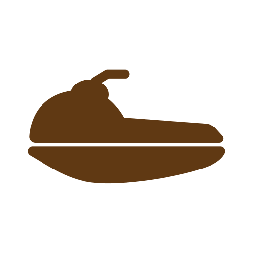 Jet, ski, skying, solid, tourism, travel icon