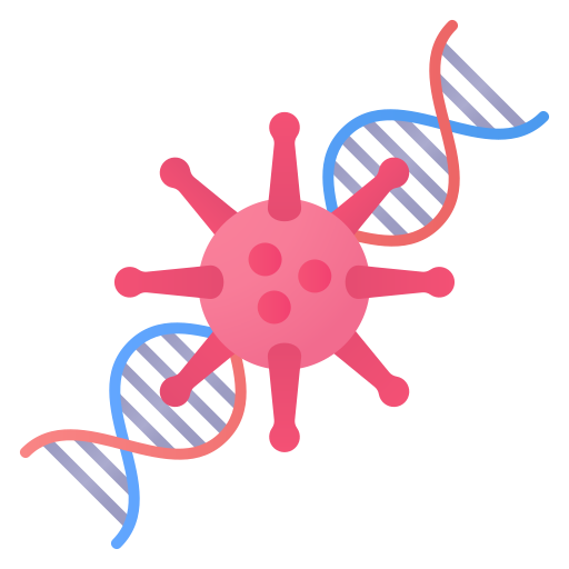 Bacteria, biology, coronavirus, covid, dna, genetics, virus icon