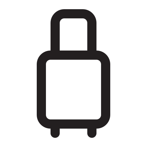 Suitcase, travel, transport, bag icon